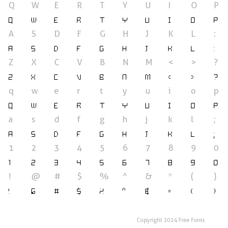 Character Map of Delilah Thin