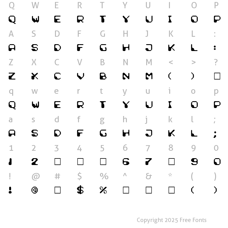 Character Map of Demun Lotion Normal