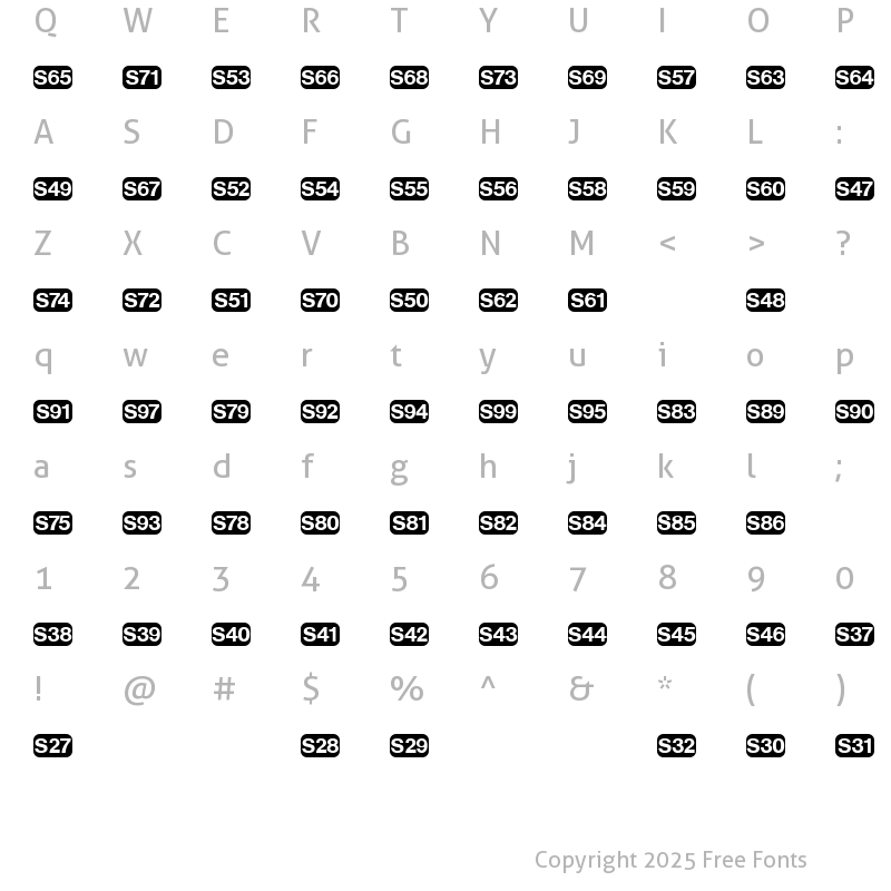 Character Map of DeutscheBahnAG Four Normal