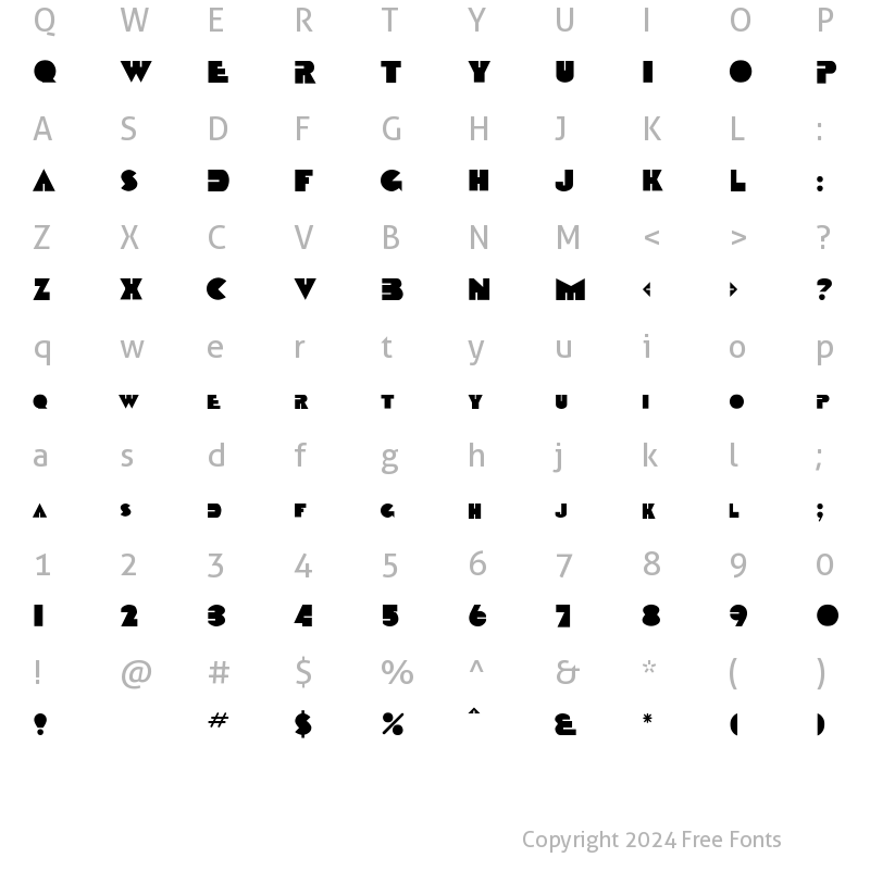 Character Map of Devandra Regular