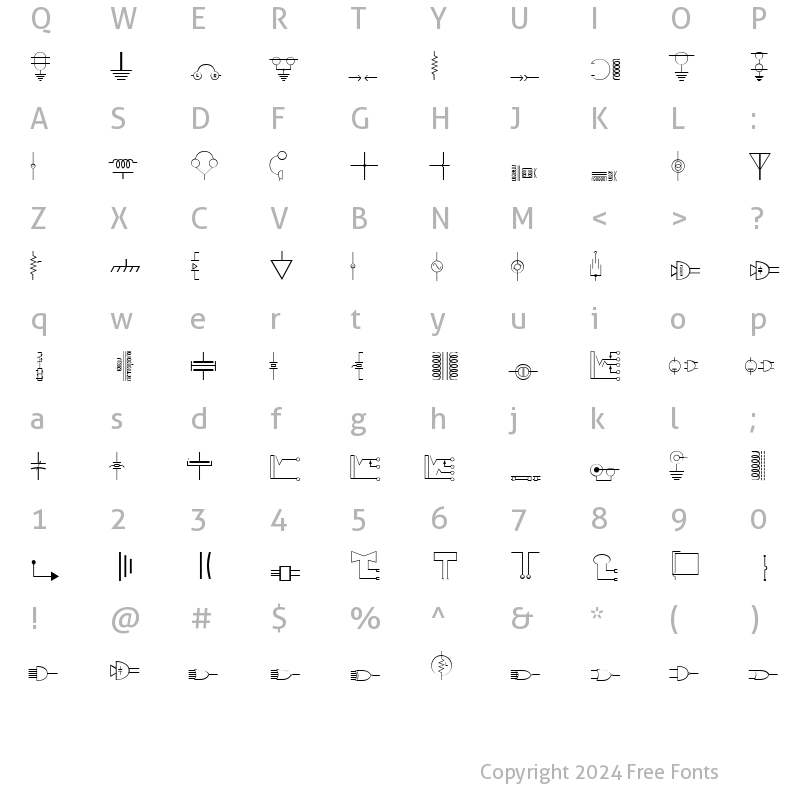 Character Map of DexisDingbatsSixSSi Regular