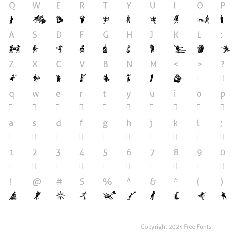 Character Map of DF Primitives Two Regular