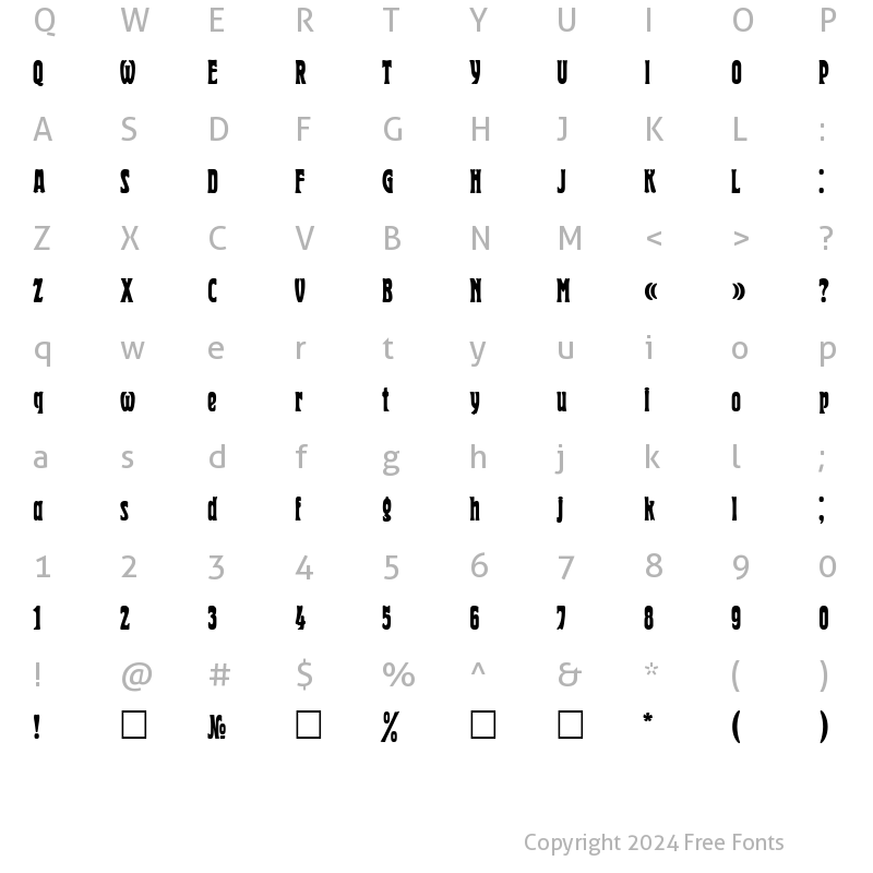 Character Map of DG_Herold Normal