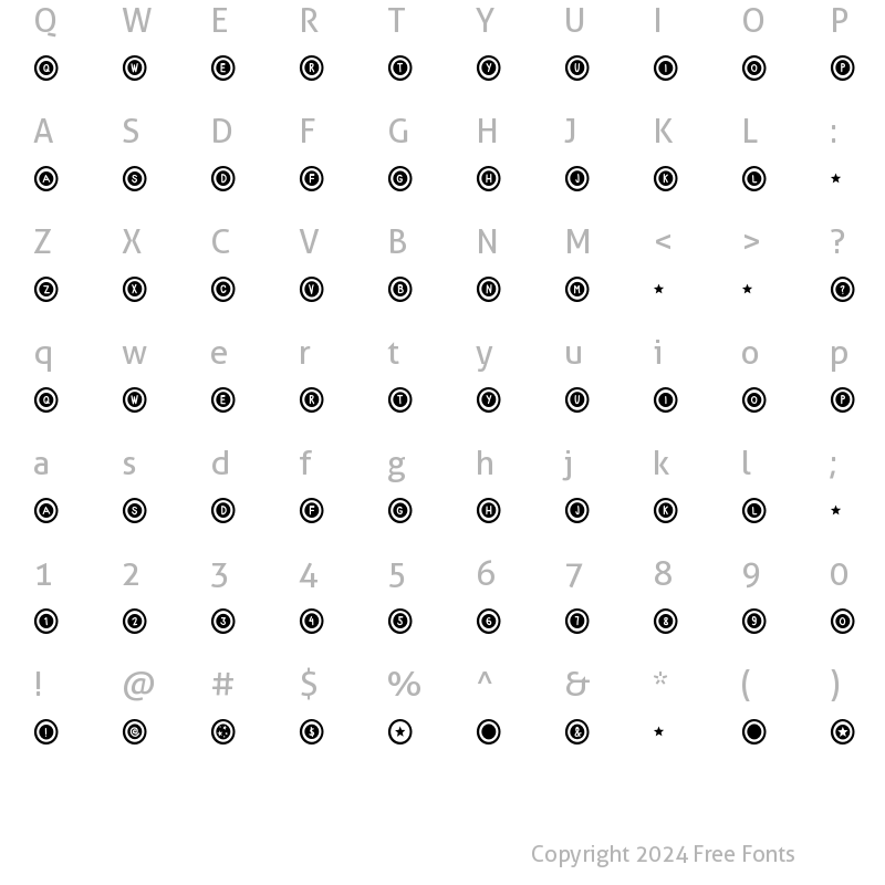 Character Map of Dialtone Regular