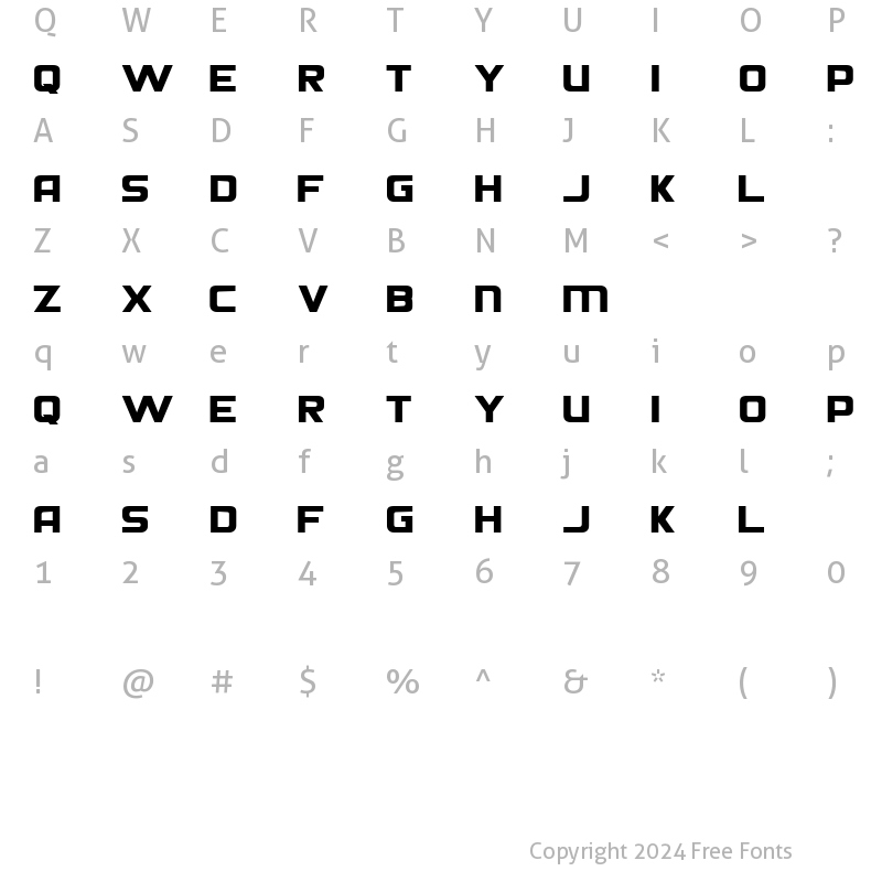 Character Map of Die Hund Normal