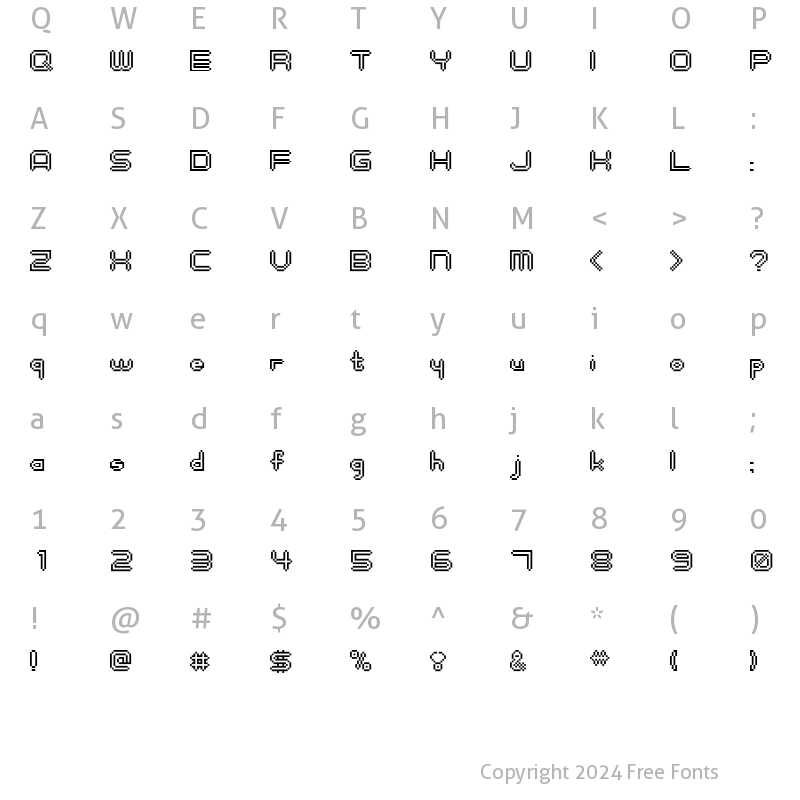 Character Map of digitalisMAN Regular