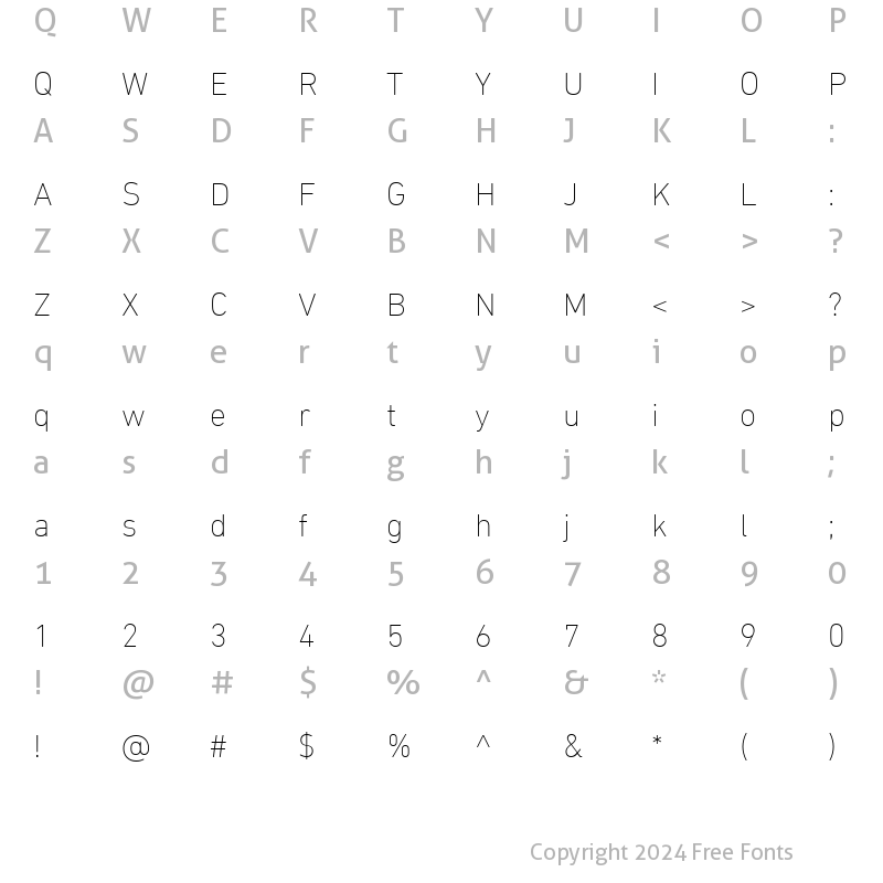 Character Map of DIN Next LT Arabic Ultra Light