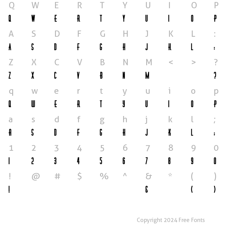 Character Map of Diner-Obese Regular