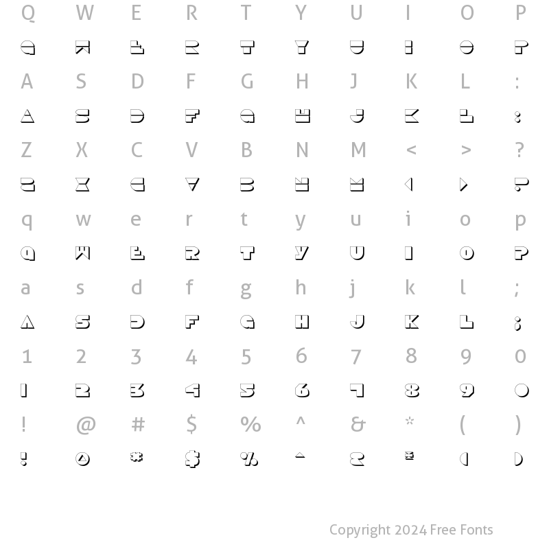 Character Map of Disco Duck 3D 3D