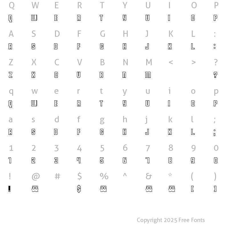 Character Map of Diskun Diskun