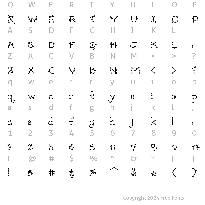 Character Map of Dj Bowtie Regular