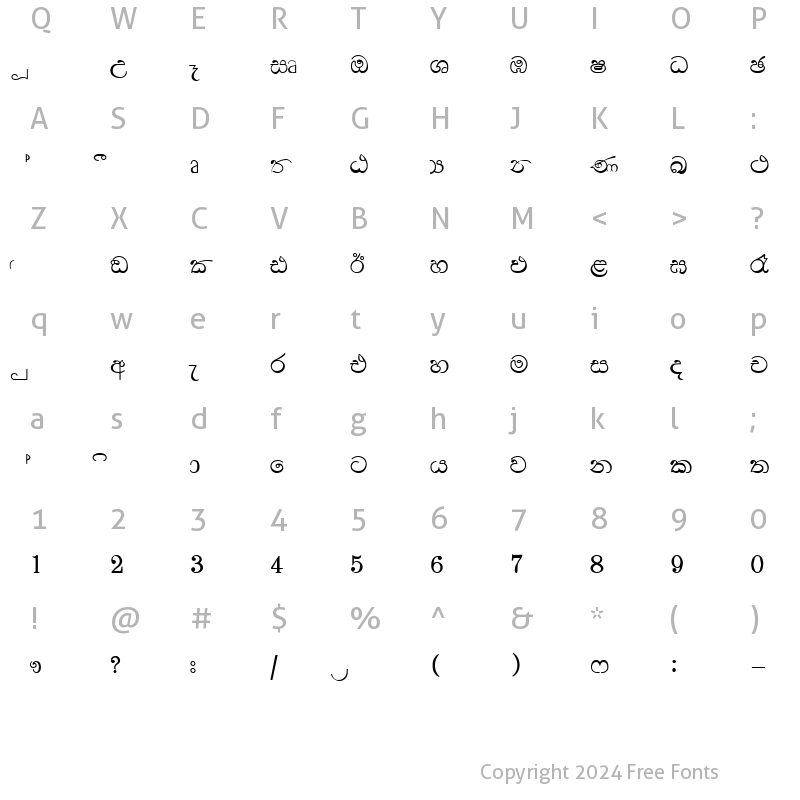 Character Map of DL-Badra-bold.-x Normal