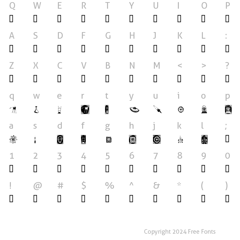 Character Map of Doc Nimbus Bats Regular