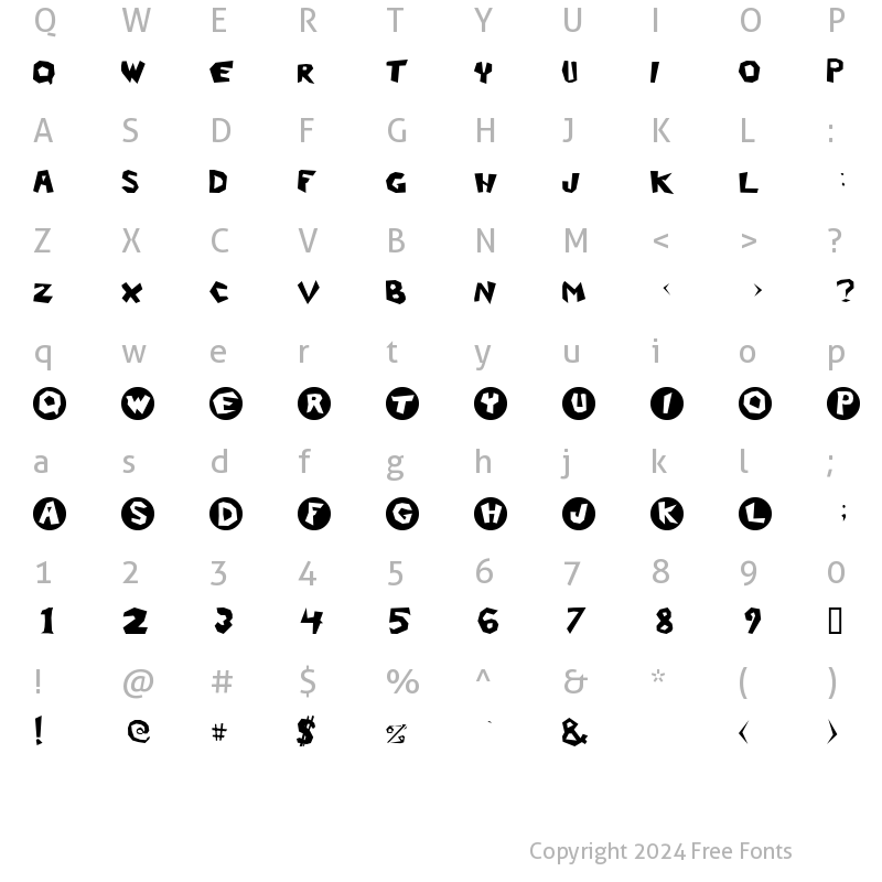 Character Map of Dogs on Mars? Regular