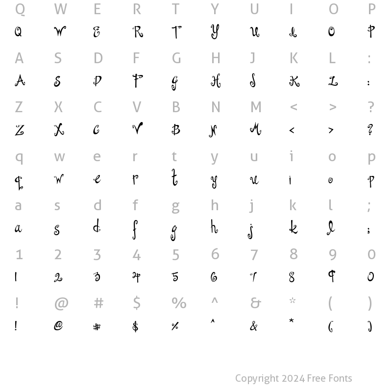 Character Map of Dollhouse Medium