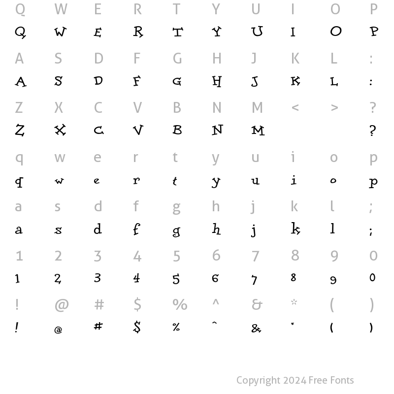 Character Map of DoloresBold Regular