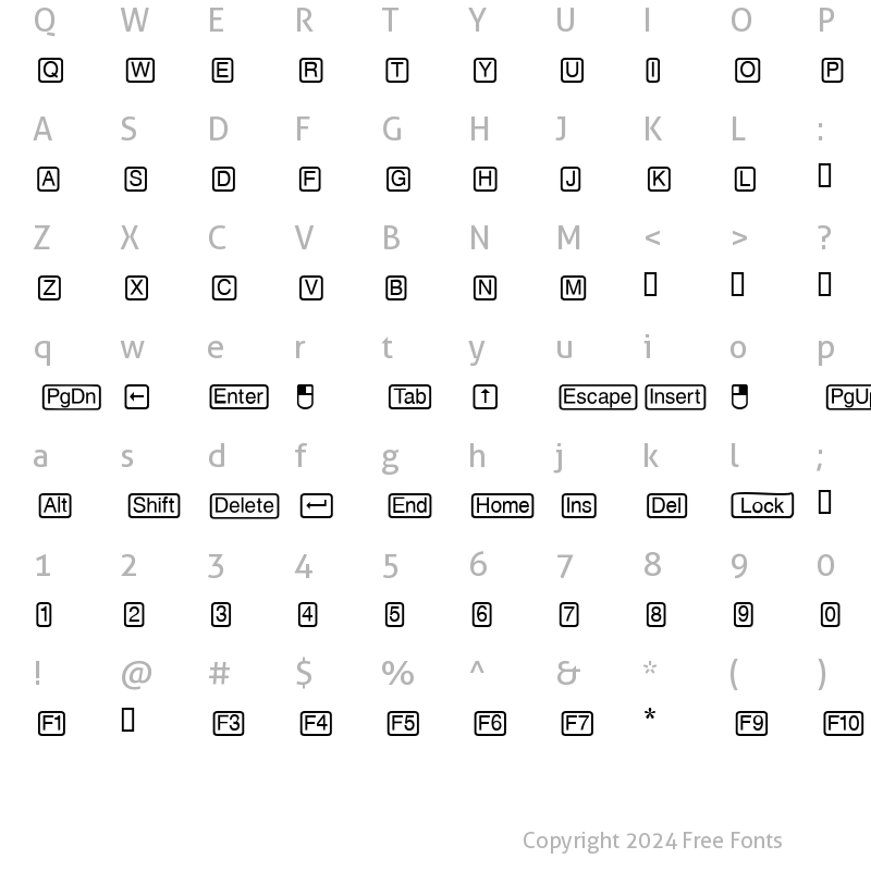 Character Map of DoodleDingbatsEightSSi Regular