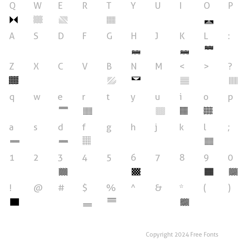 Character Map of DoodleDingbatsFourSSi Regular