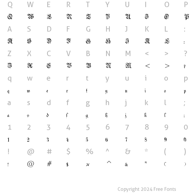 Character Map of DrPoDecorRu Regular