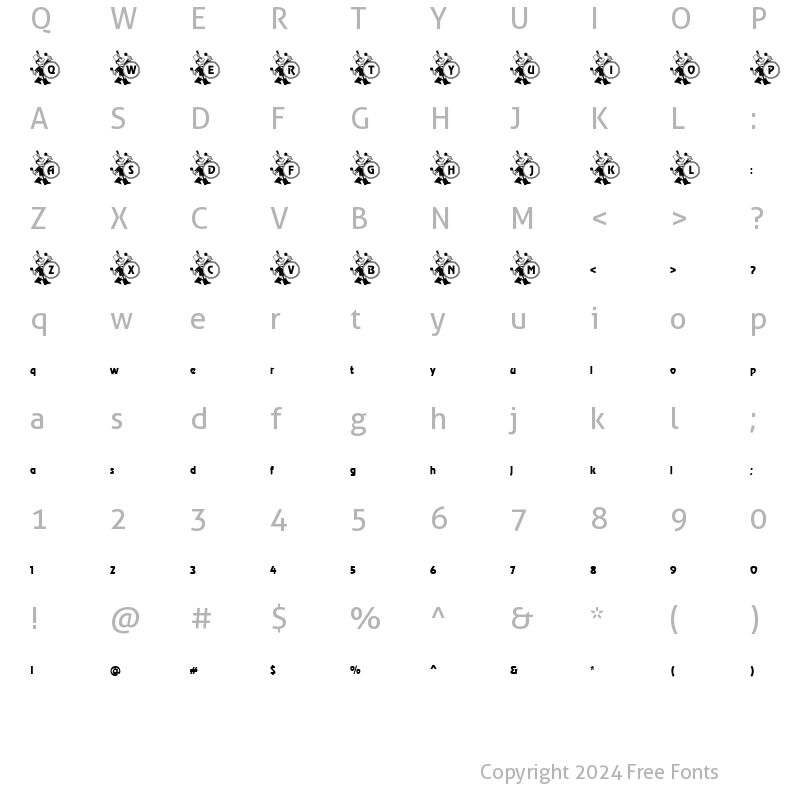 Character Map of Drummer Becker Normal