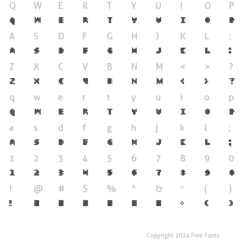 Character Map of DT 104 in outbreak Regular