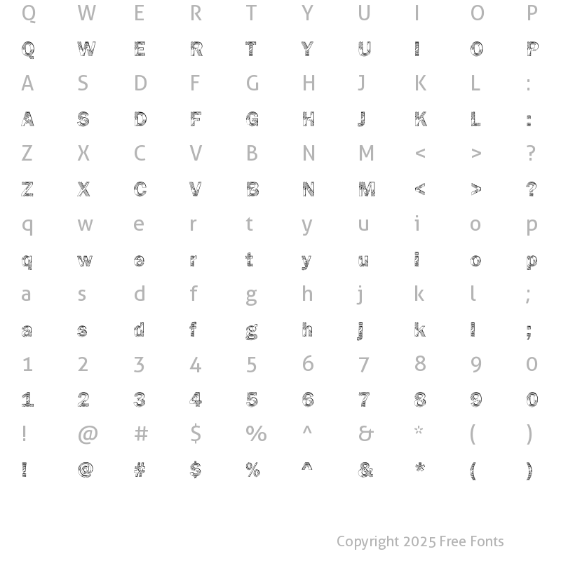 Character Map of DTCFranklinGotM24 Regular