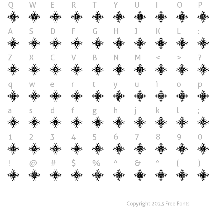 Character Map of DTCFranklinGotM48 Regular