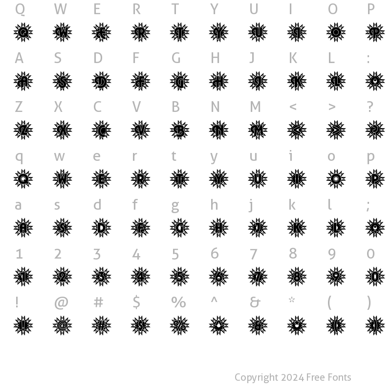 Character Map of DTCPlazaM50 Regular