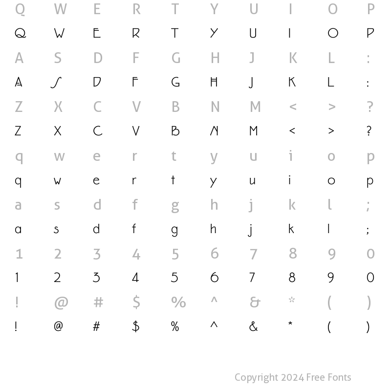 Character Map of Eaglefeather Normal