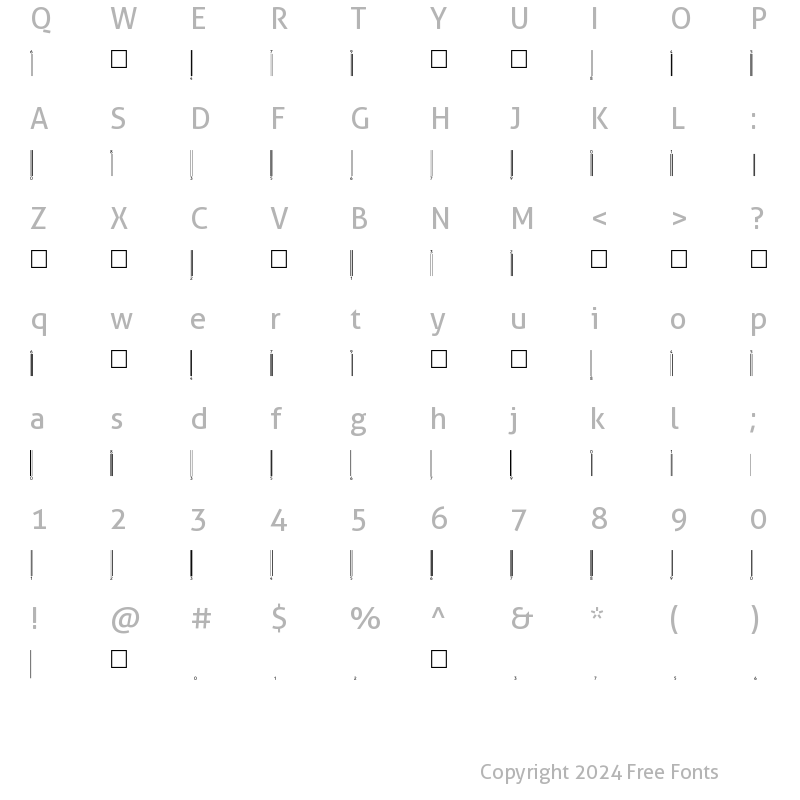 Character Map of EanBwrP72Tt Normal