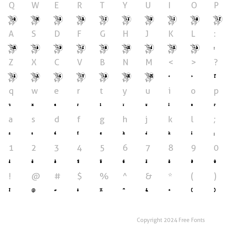 Character Map of EasterBunny Becker Normal