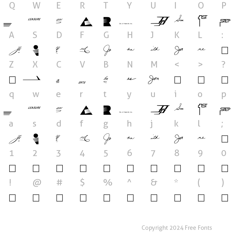 Character Map of ECS PS 02_27_95