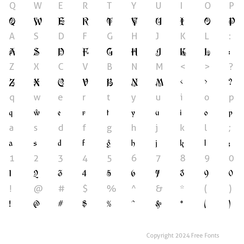 Character Map of Edison MF Regular