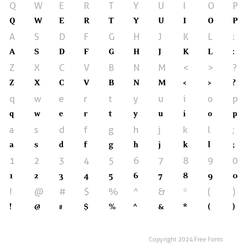 Character Map of EideticNeo Black Regular