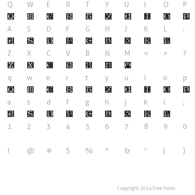 Character Map of Eileen Regular