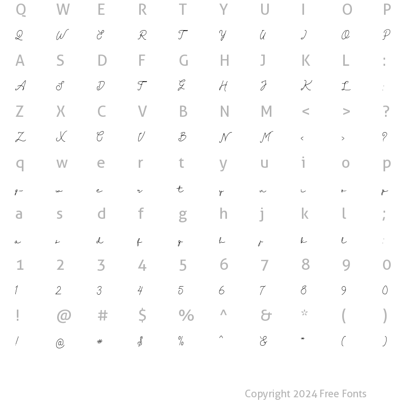 Character Map of Einstaint Regular