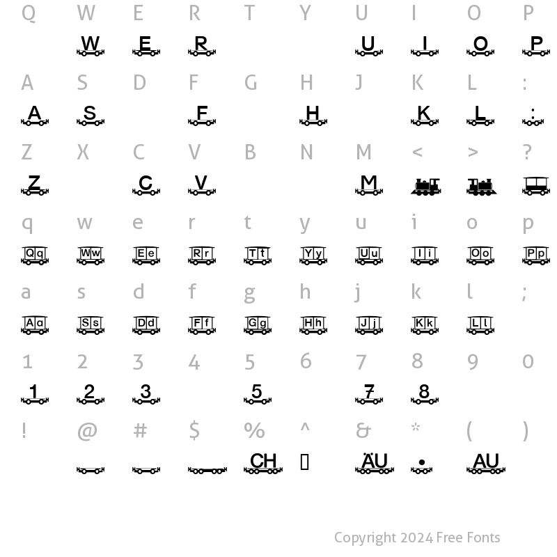 Character Map of Eisenbahn Regular