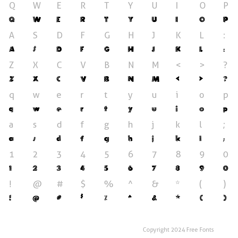 Character Map of El Rio Lobo Normal