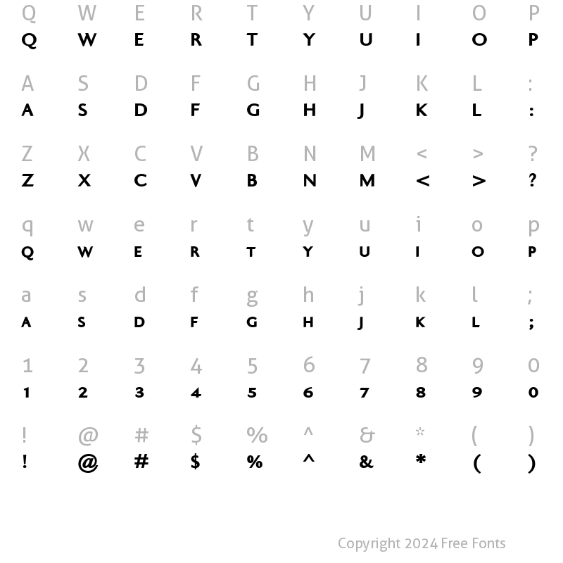 Character Map of Ela Sans Black Caps Regular