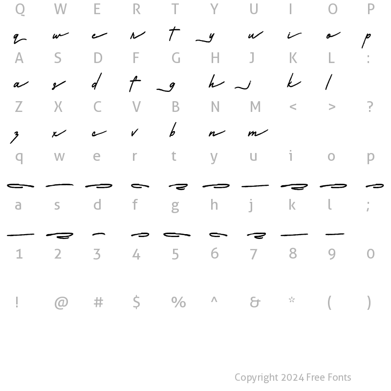 Character Map of Eleanor Rigby Strained Thick Sw Regular