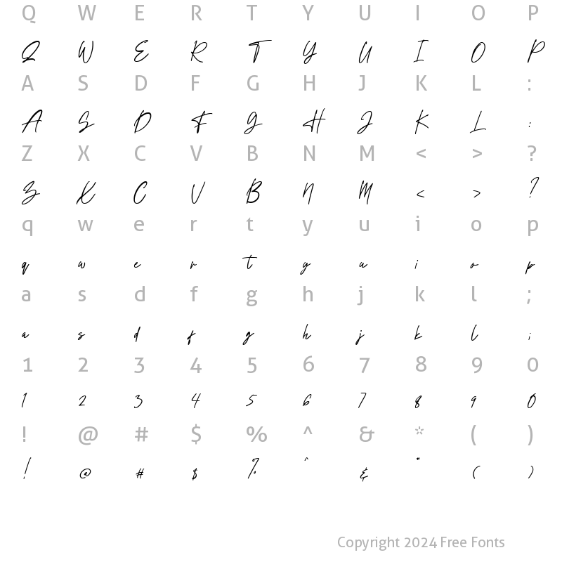 Character Map of Elements Regular