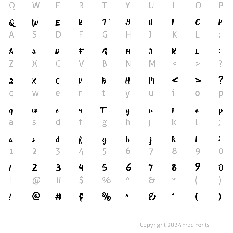 Character Map of Elliot Writter Regular