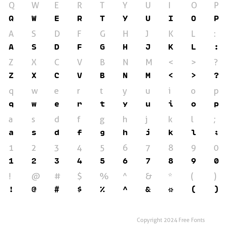 Character Map of Ellograph CF Extra Bold