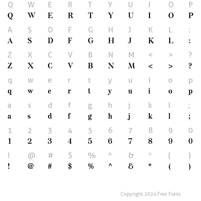 Character Map of Else NPL Std Bold