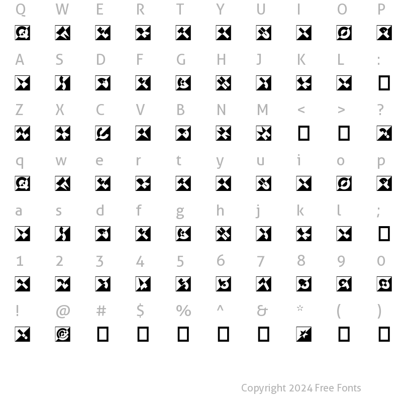 Character Map of EmporiumNF Regular