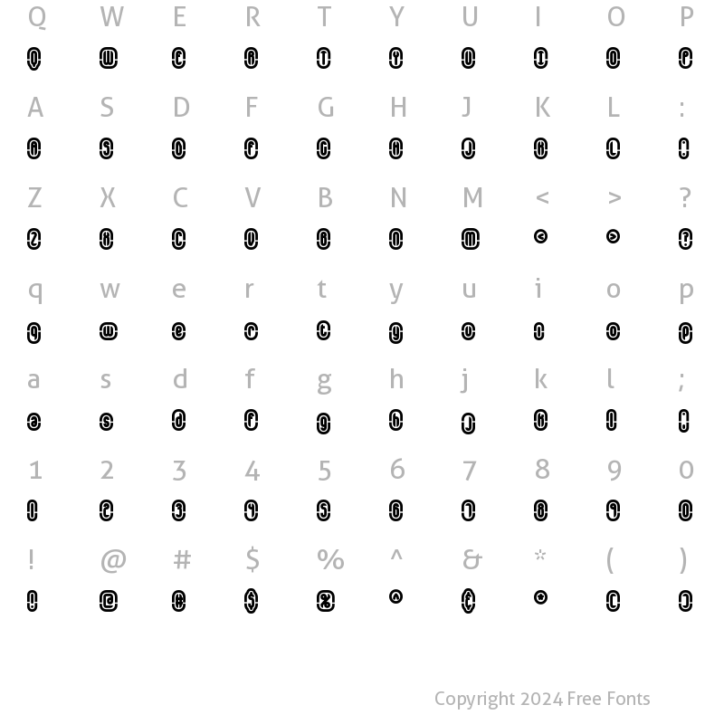 Character Map of Encapsulate BRK Normal