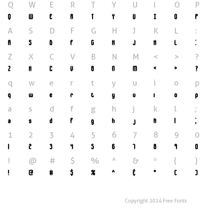 Character Map of Encapsulate Plain BRK Normal