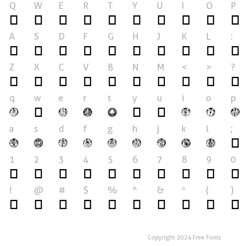 Character Map of Engleknapper Regular