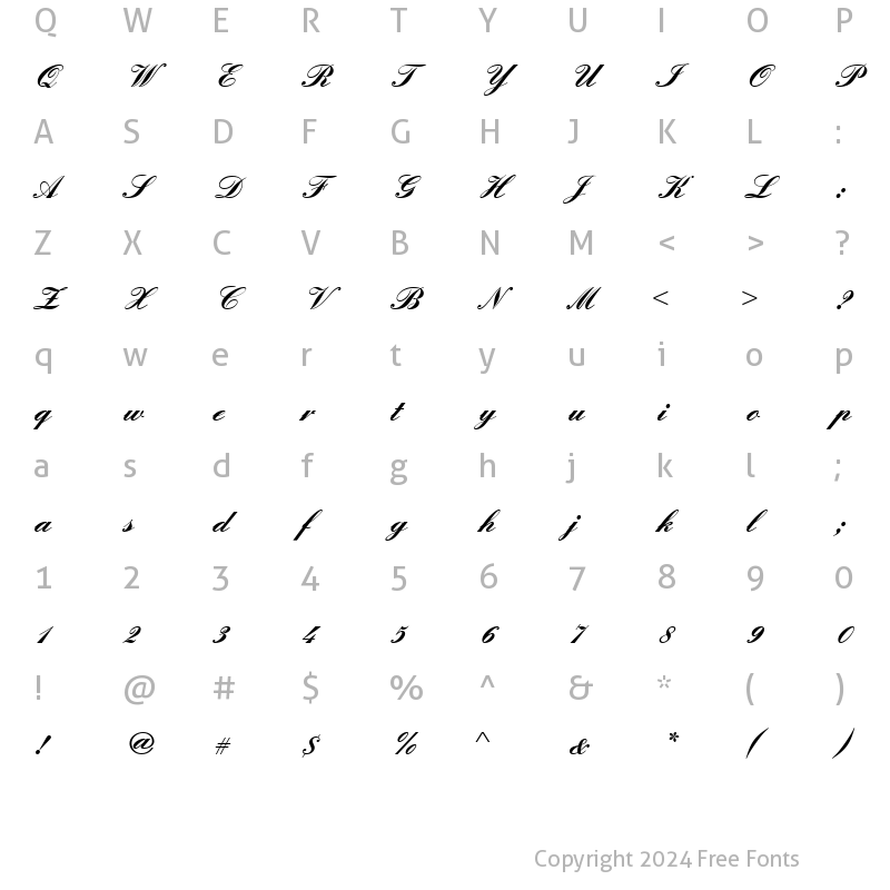 Character Map of EnglischeSchJoiT Bold