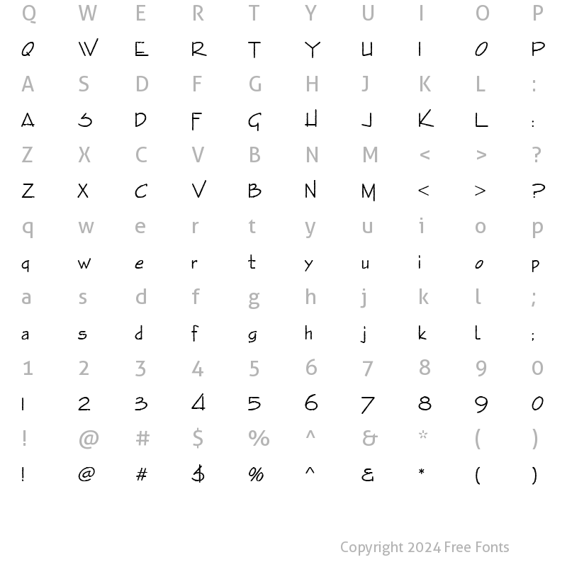 Character Map of EnviroAntD Regular